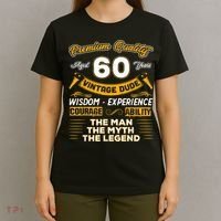 Vintage Dude The Man Myth Legend 60 Yrs 60th Birthday Shirt T-Shirt thumb 4
