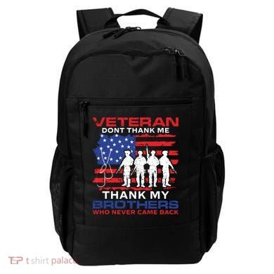 Veteran Don't Thank Me Backpack