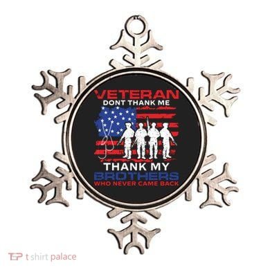 Veteran Don't Thank Me Ornament