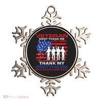 Veteran Don't Thank Me Ornament thumb 0