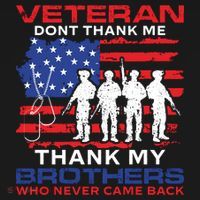 Veteran Don't Thank Me Ornament thumb 1