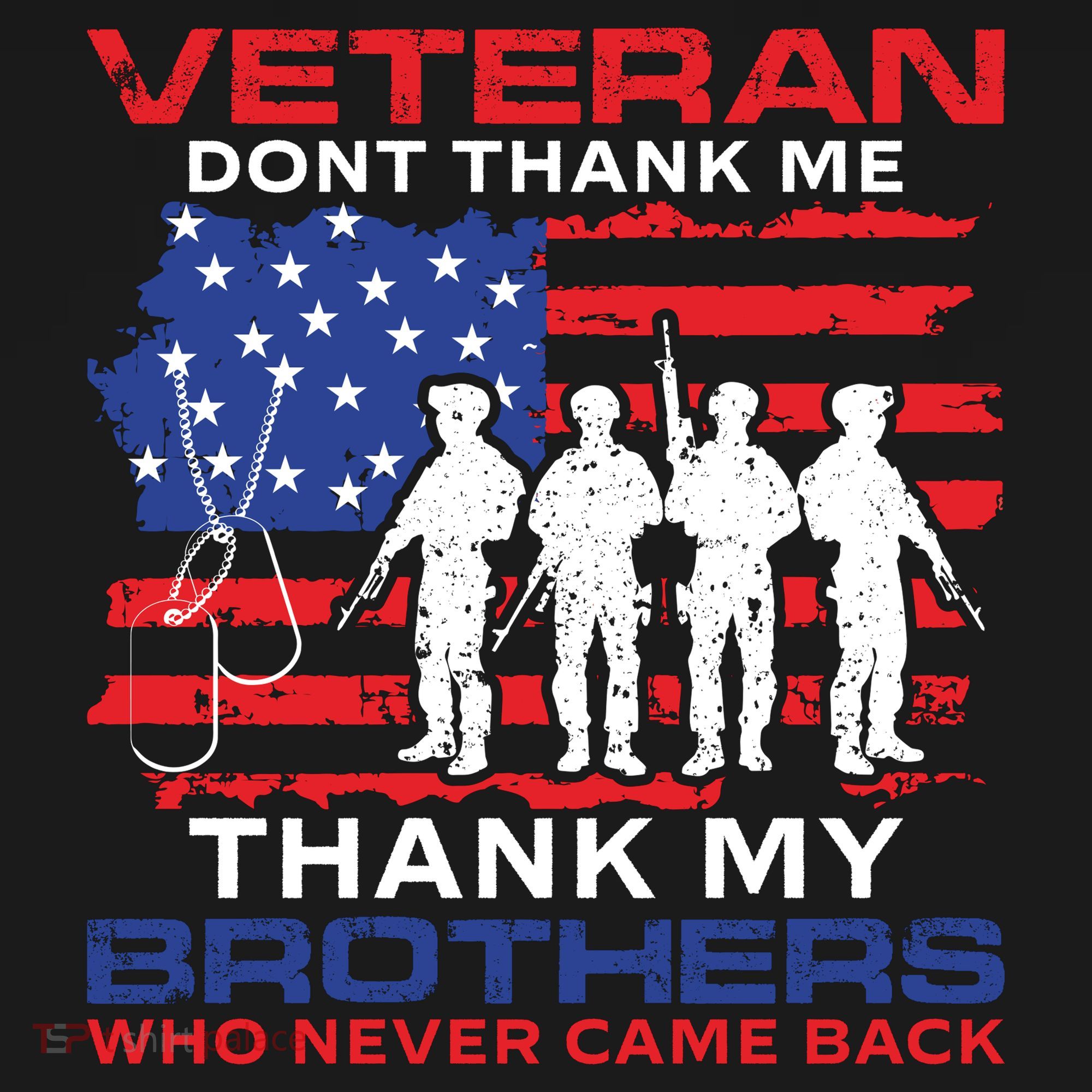 Veteran Don't Thank Me Ornament