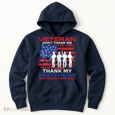 Veteran Don't Thank Me Hoodie