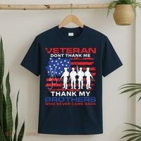 Veteran Don't Thank Me T-Shirt thumb 2