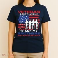 Veteran Don't Thank Me T-Shirt thumb 4