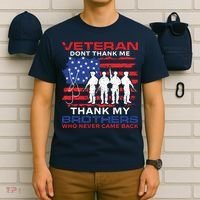 Veteran Don't Thank Me T-Shirt thumb 6