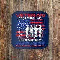 Veteran Don't Thank Me Coaster thumb 0