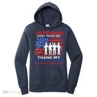 Veteran Don't Thank Me Women's Hoodie thumb 0