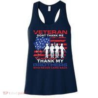 Veteran Don't Thank Me Women's Tank Top thumb 0