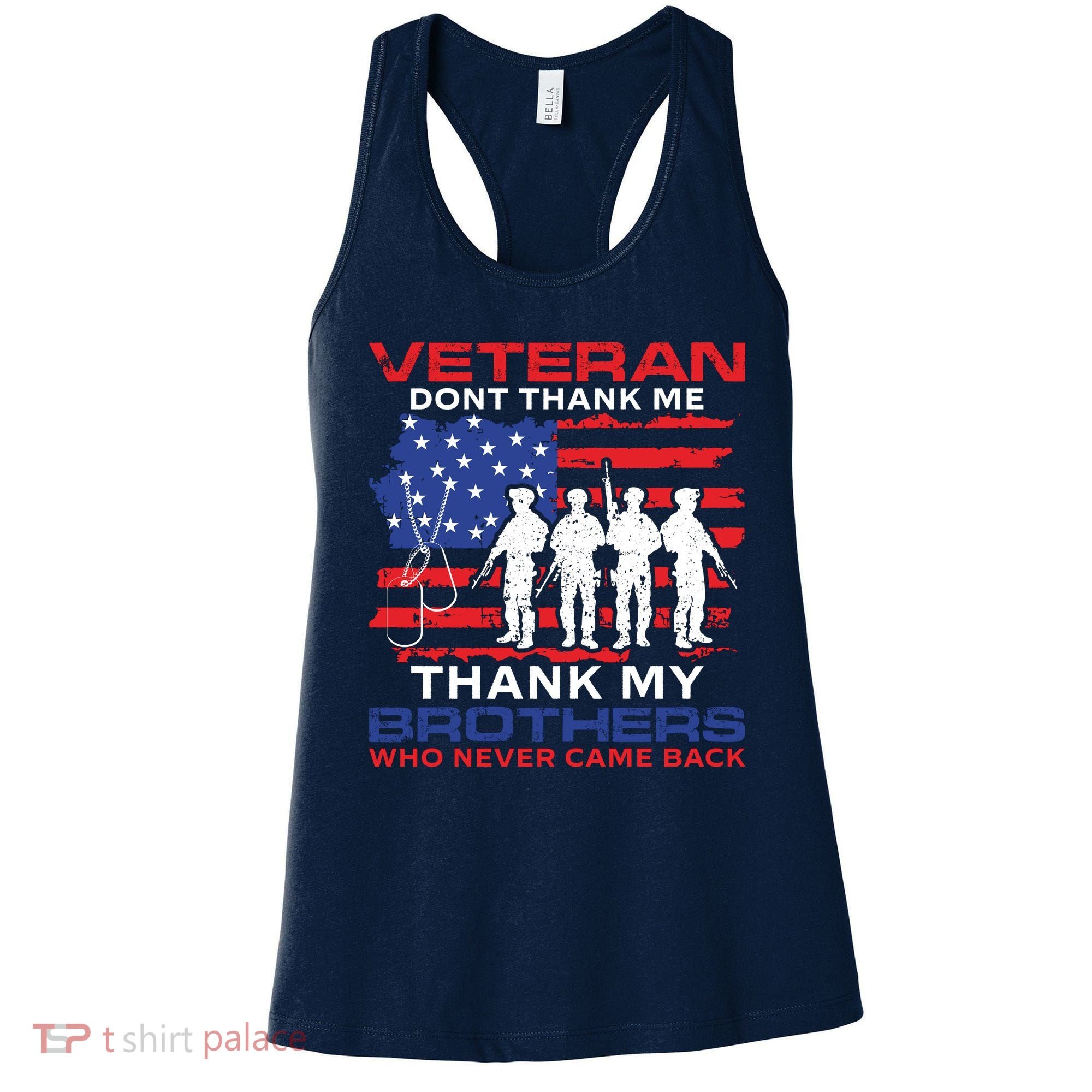 Veteran Don't Thank Me Women's Tank Top
