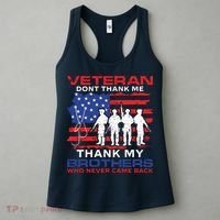 Veteran Don't Thank Me Women's Tank Top thumb 3