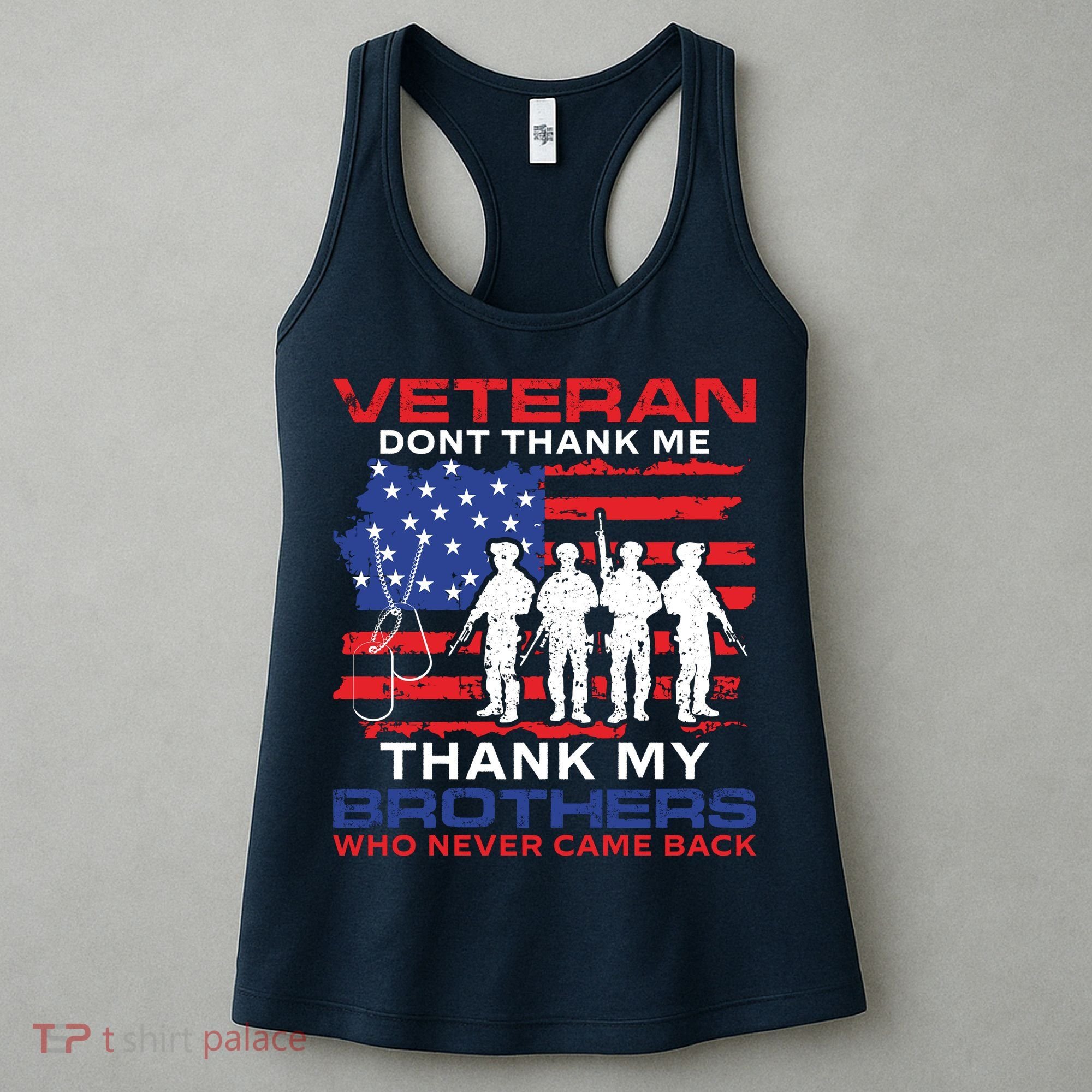 Veteran Don't Thank Me Women's Tank Top