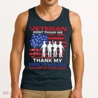 Veteran Don't Thank Me Tank Top thumb 3