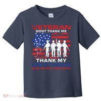 Veteran Don't Thank Me Toddler T-Shirt thumb 0