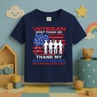 Veteran Don't Thank Me Toddler T-Shirt thumb 3