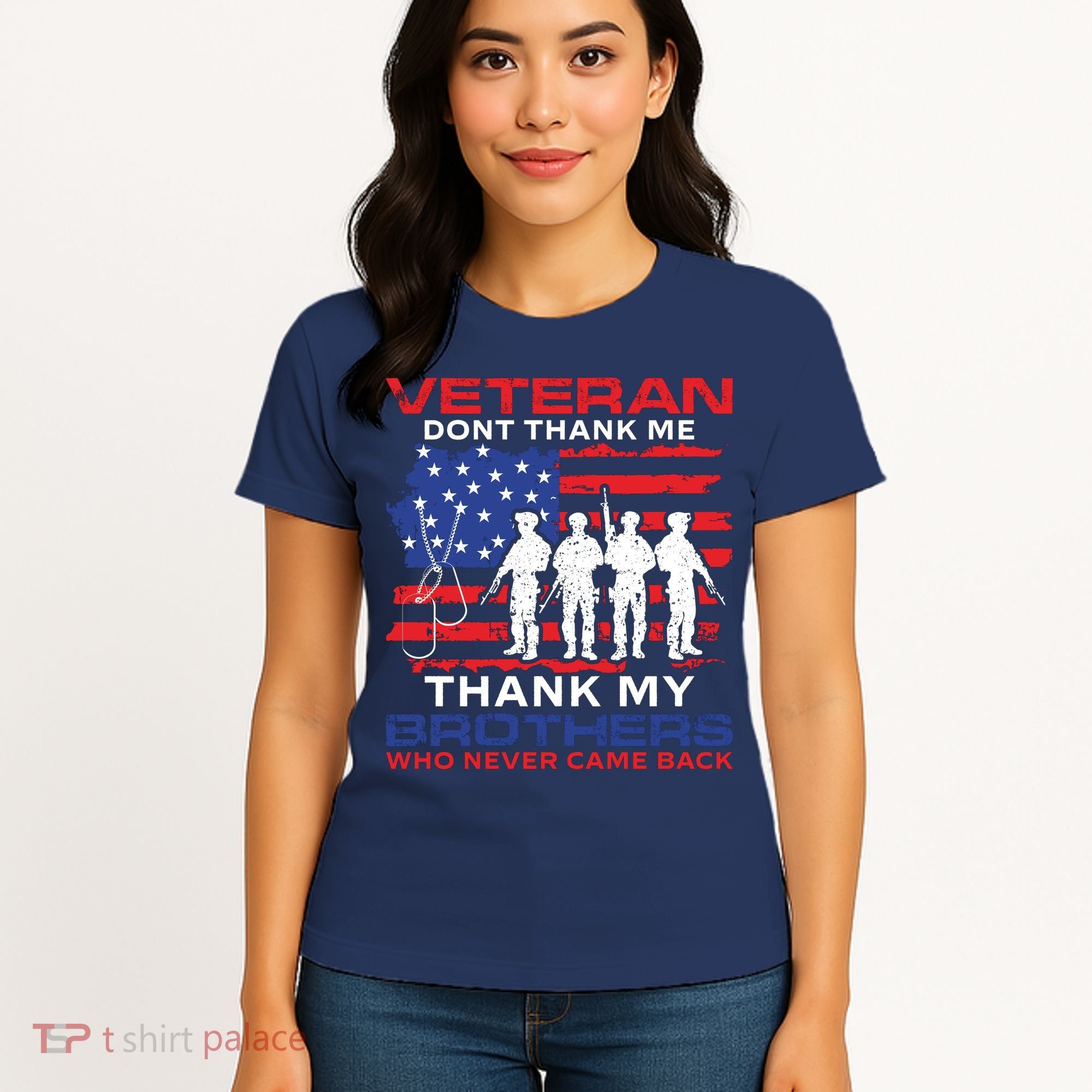 Veteran Don't Thank Me Women's T-Shirt