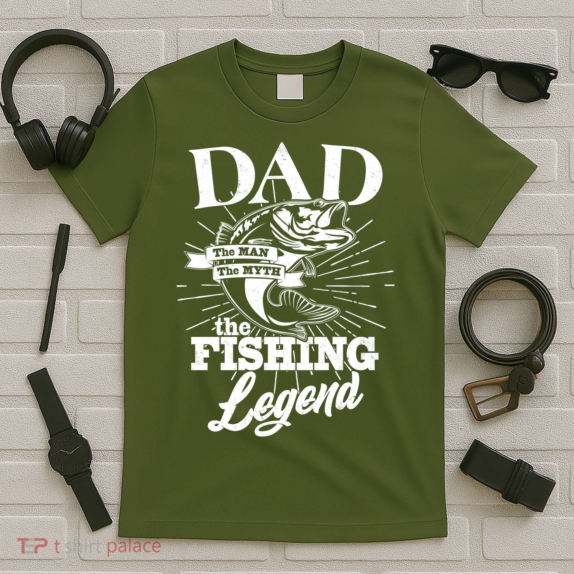 Vintage Dad The Man The Myth The Fishing Legend T-Shirt