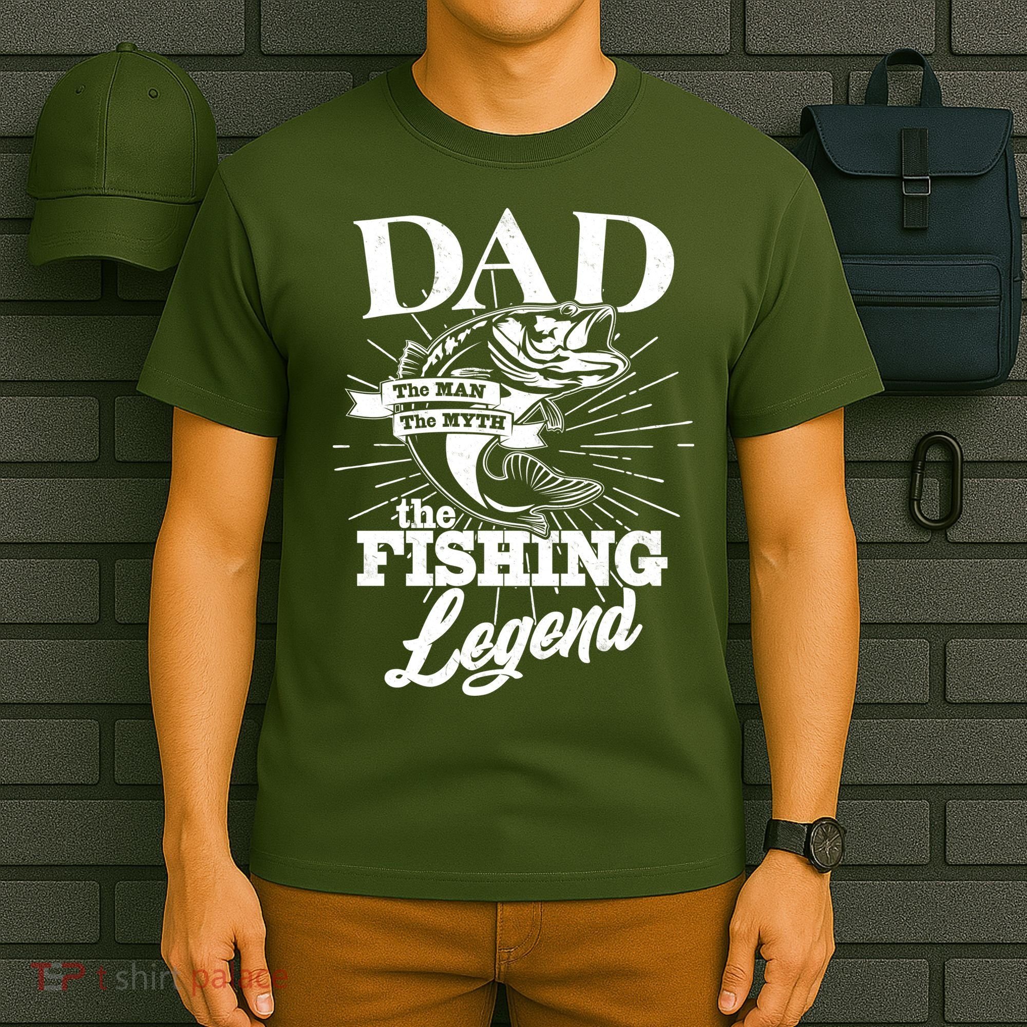 Vintage Dad The Man The Myth The Fishing Legend T-Shirt