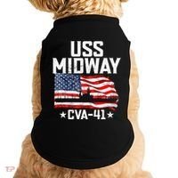 Veterans Day Uss Midway Cva41 Aircraft Carrier Doggie Tank thumb 0