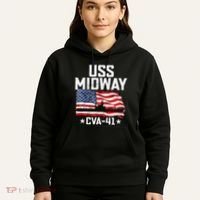 Veterans Day Uss Midway Cva41 Aircraft Carrier Hoodie thumb 5