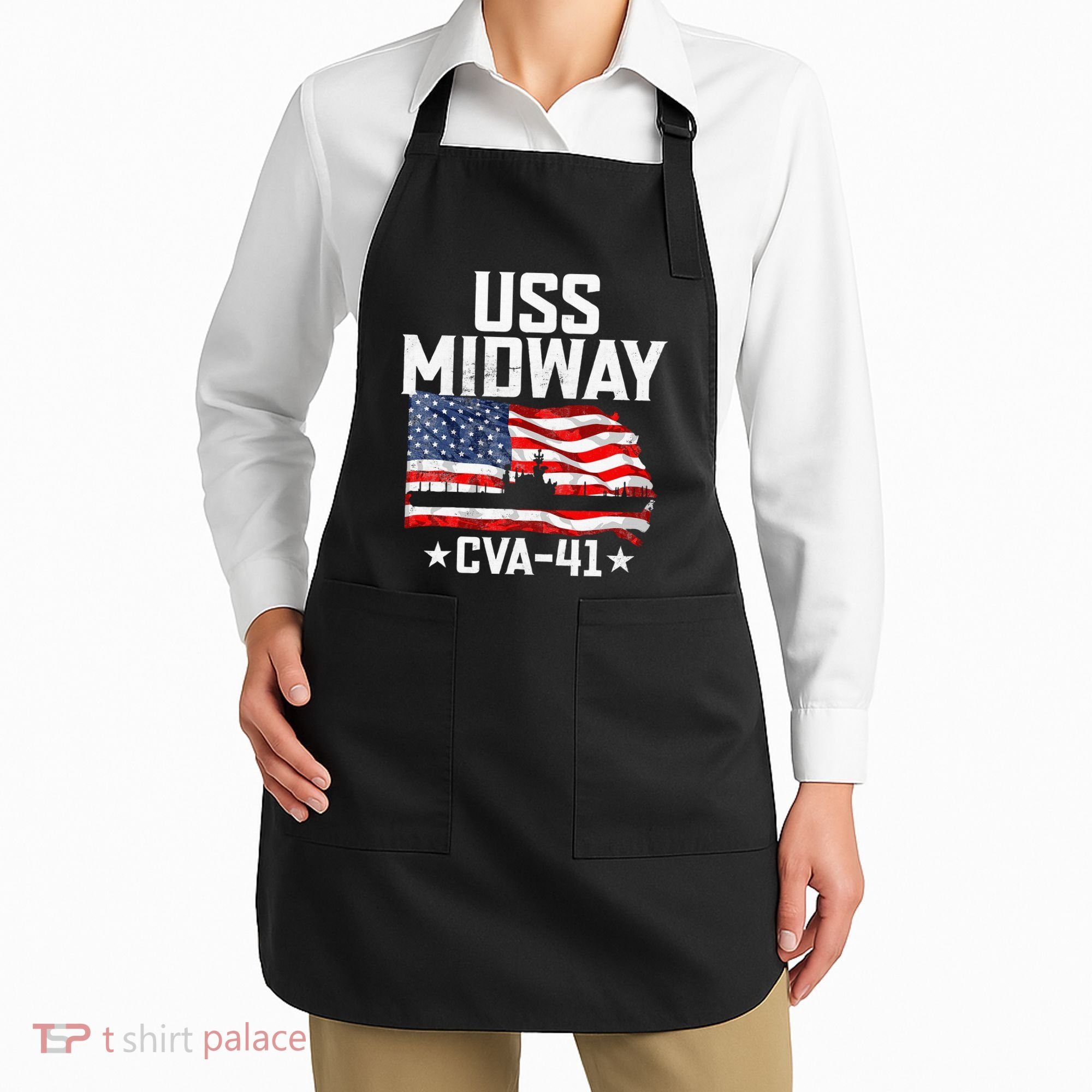 Veterans Day Uss Midway Cva41 Aircraft Carrier Apron