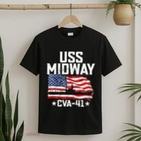 Veterans Day Uss Midway Cva41 Aircraft Carrier T-Shirt thumb 2
