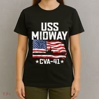 Veterans Day Uss Midway Cva41 Aircraft Carrier T-Shirt thumb 4