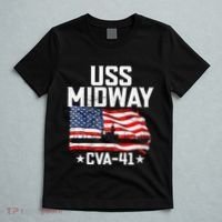 Veterans Day Uss Midway Cva41 Aircraft Carrier T-Shirt thumb 5