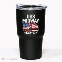 Veterans Day Uss Midway Cva41 Aircraft Carrier Tumbler thumb 0