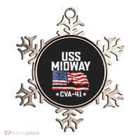 Veterans Day Uss Midway Cva41 Aircraft Carrier Ornament thumb 0