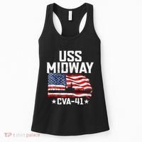 Veterans Day Uss Midway Cva41 Aircraft Carrier Women's Tank Top thumb 0