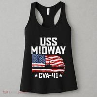 Veterans Day Uss Midway Cva41 Aircraft Carrier Women's Tank Top thumb 3