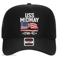 Veterans Day Uss Midway Cva41 Aircraft Carrier Hat thumb 0