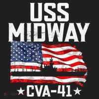 Veterans Day Uss Midway Cva41 Aircraft Carrier Hat thumb 2