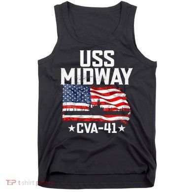 Veterans Day Uss Midway Cva41 Aircraft Carrier Tank Top