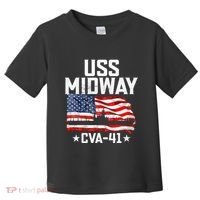 Veterans Day Uss Midway Cva41 Aircraft Carrier Toddler T-Shirt thumb 0