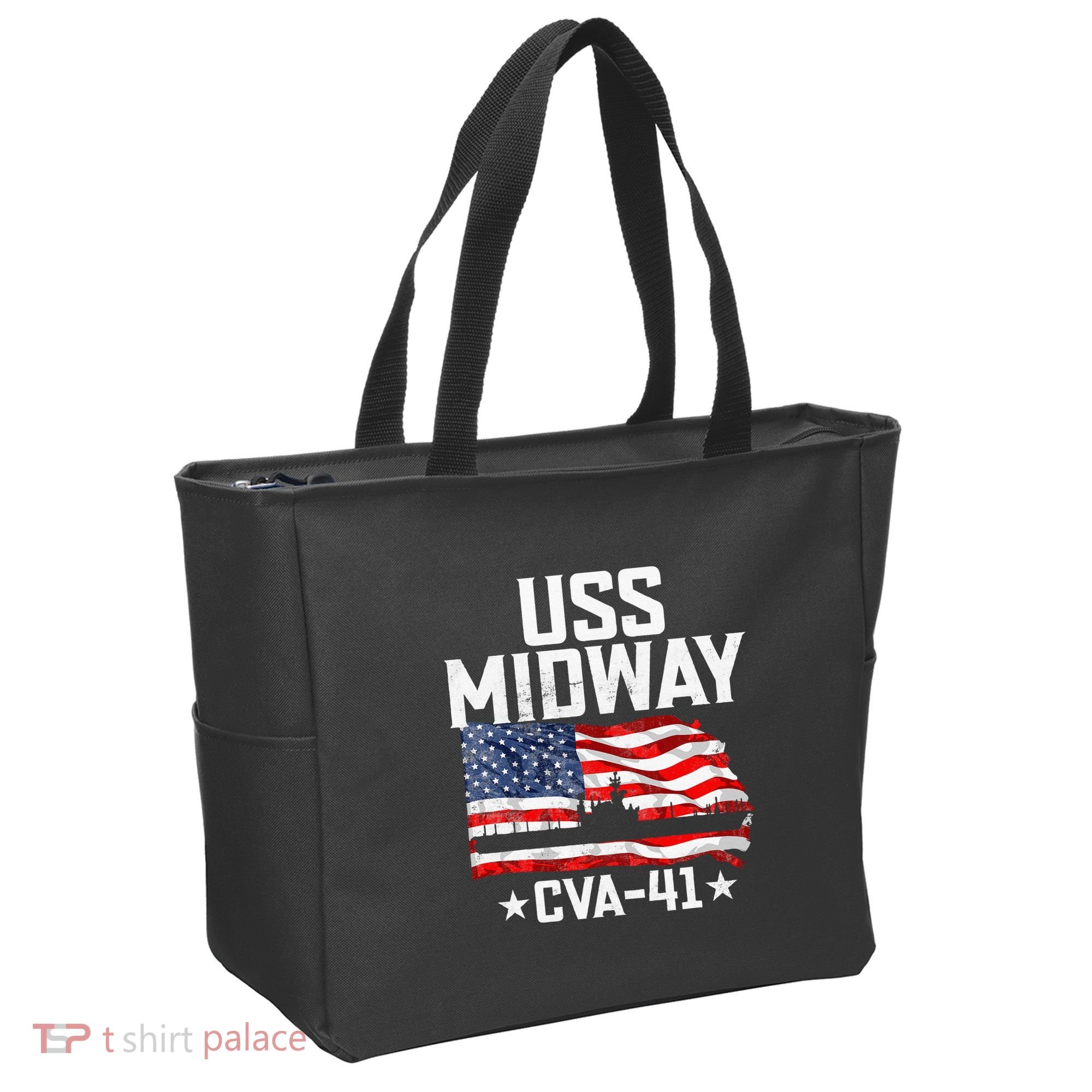 Veterans Day Uss Midway Cva41 Aircraft Carrier Tote Bag