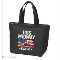 Veterans Day Uss Midway Cva41 Aircraft Carrier Tote Bag thumb 3