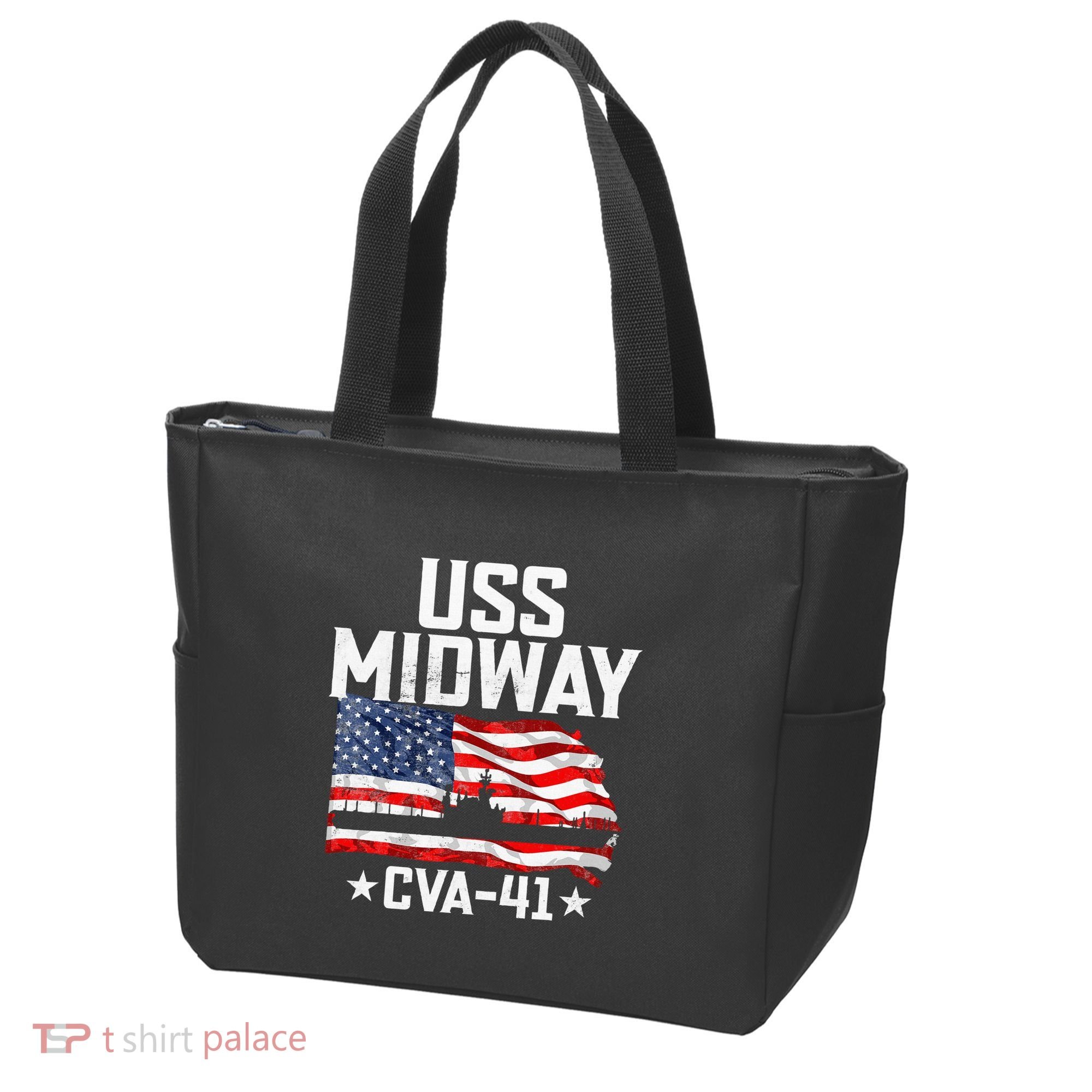 Veterans Day Uss Midway Cva41 Aircraft Carrier Tote Bag