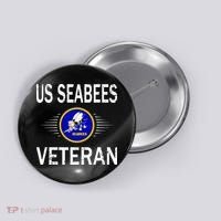 Veterans Day US Veteran Pride Button thumb 0