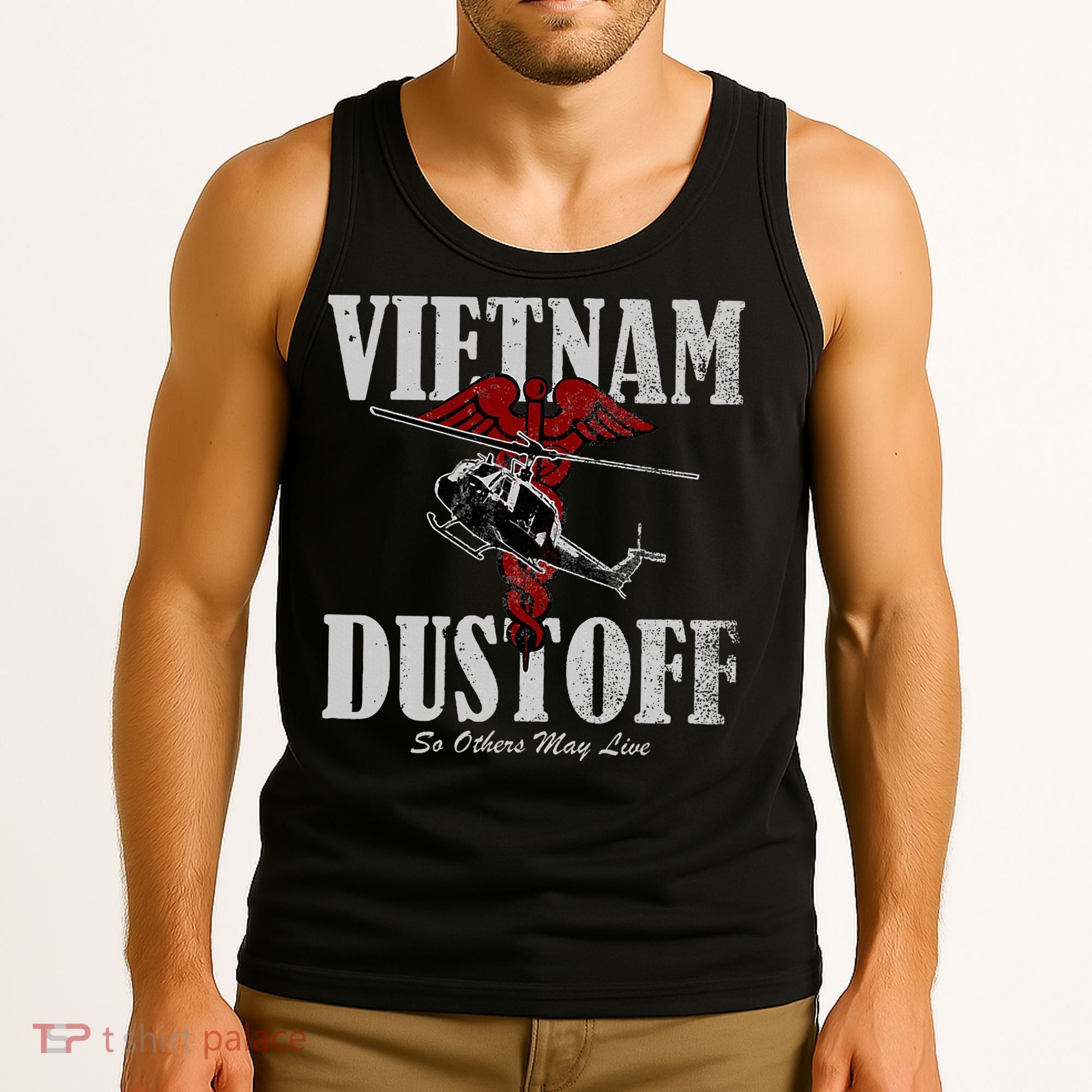 Vietnam Dustoff Uh1 Huey Tank Top