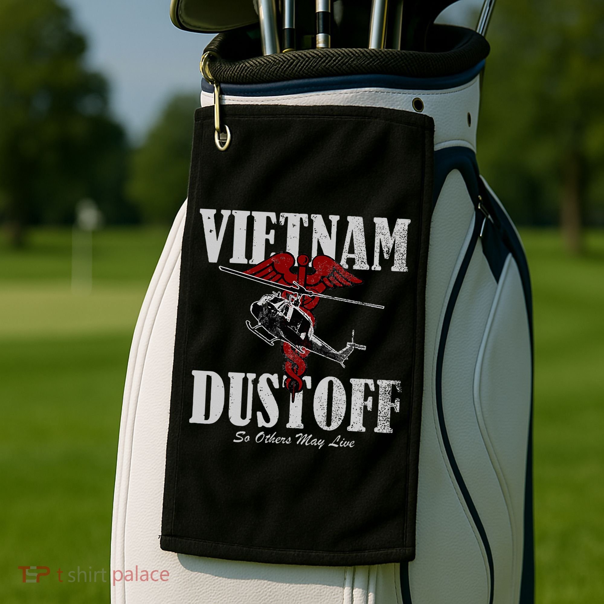 Vietnam Dustoff Uh1 Huey Golf Towel