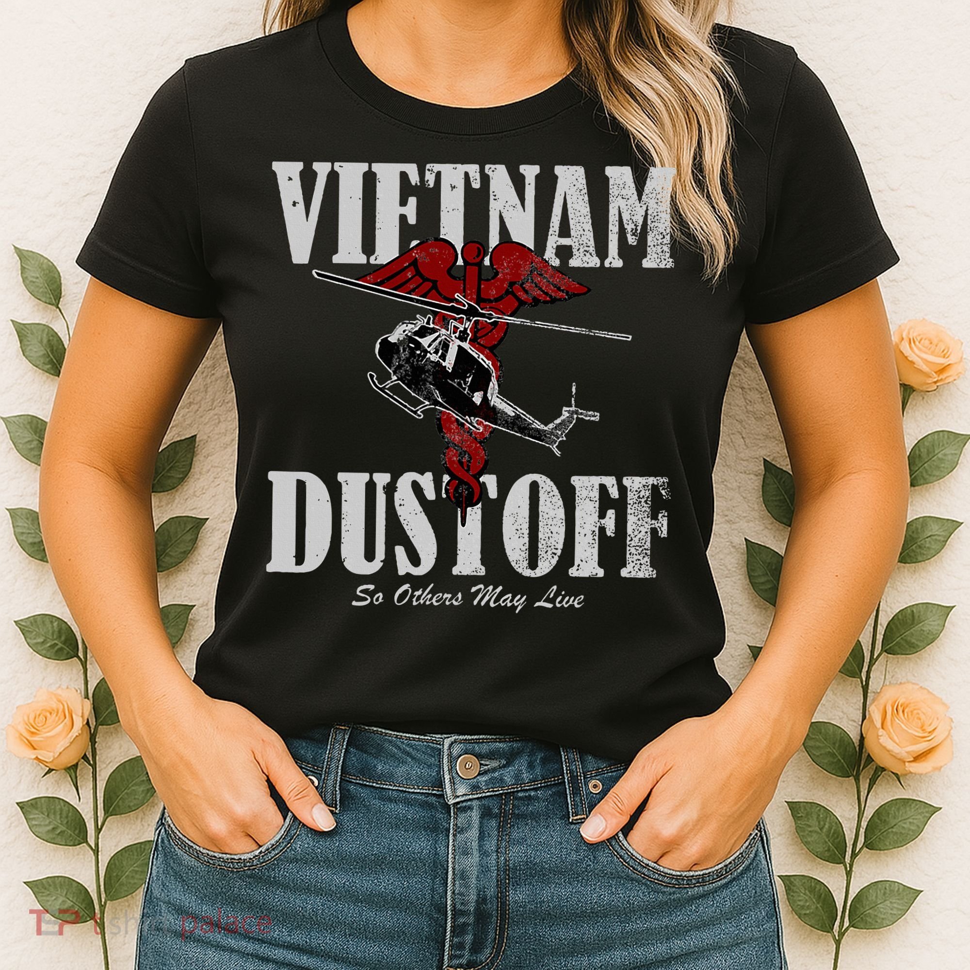 Vietnam Dustoff Uh1 Huey Women's T-Shirt
