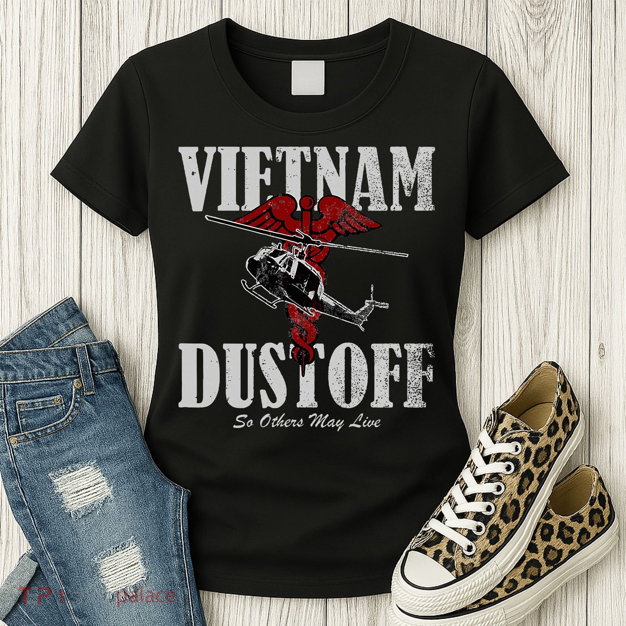 Vietnam Dustoff Uh1 Huey Women's T-Shirt