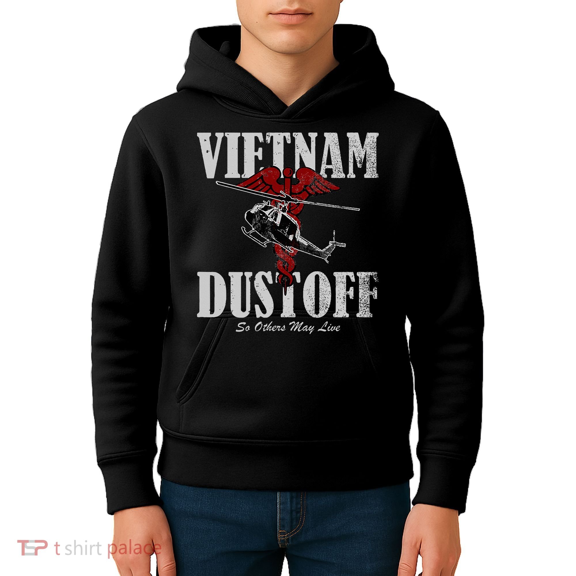 Vietnam Dustoff Uh1 Huey Kids Hoodie