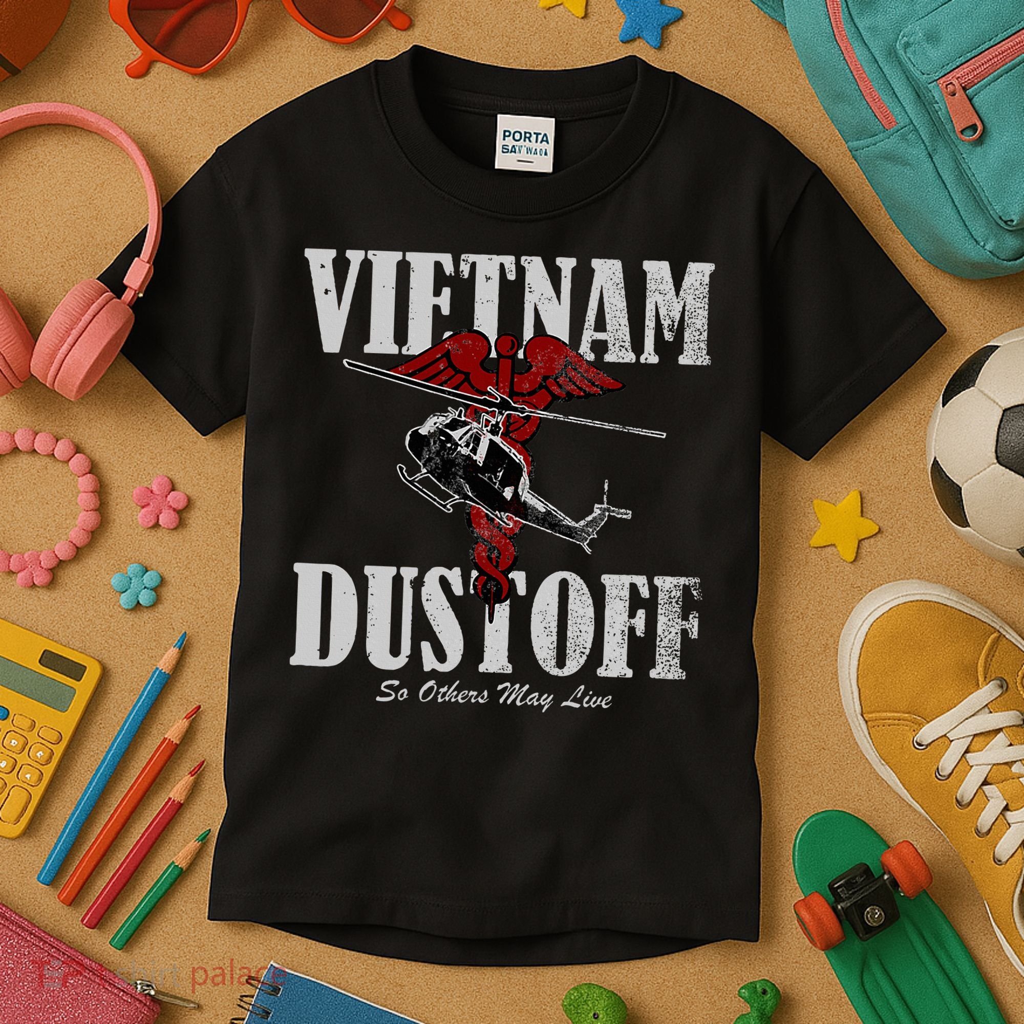 Vietnam Dustoff Uh1 Huey Kids T-Shirt
