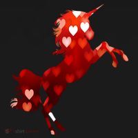 Valentines Day Unicorn Hearts Meaningful Gift Women's Hoodie thumb 2