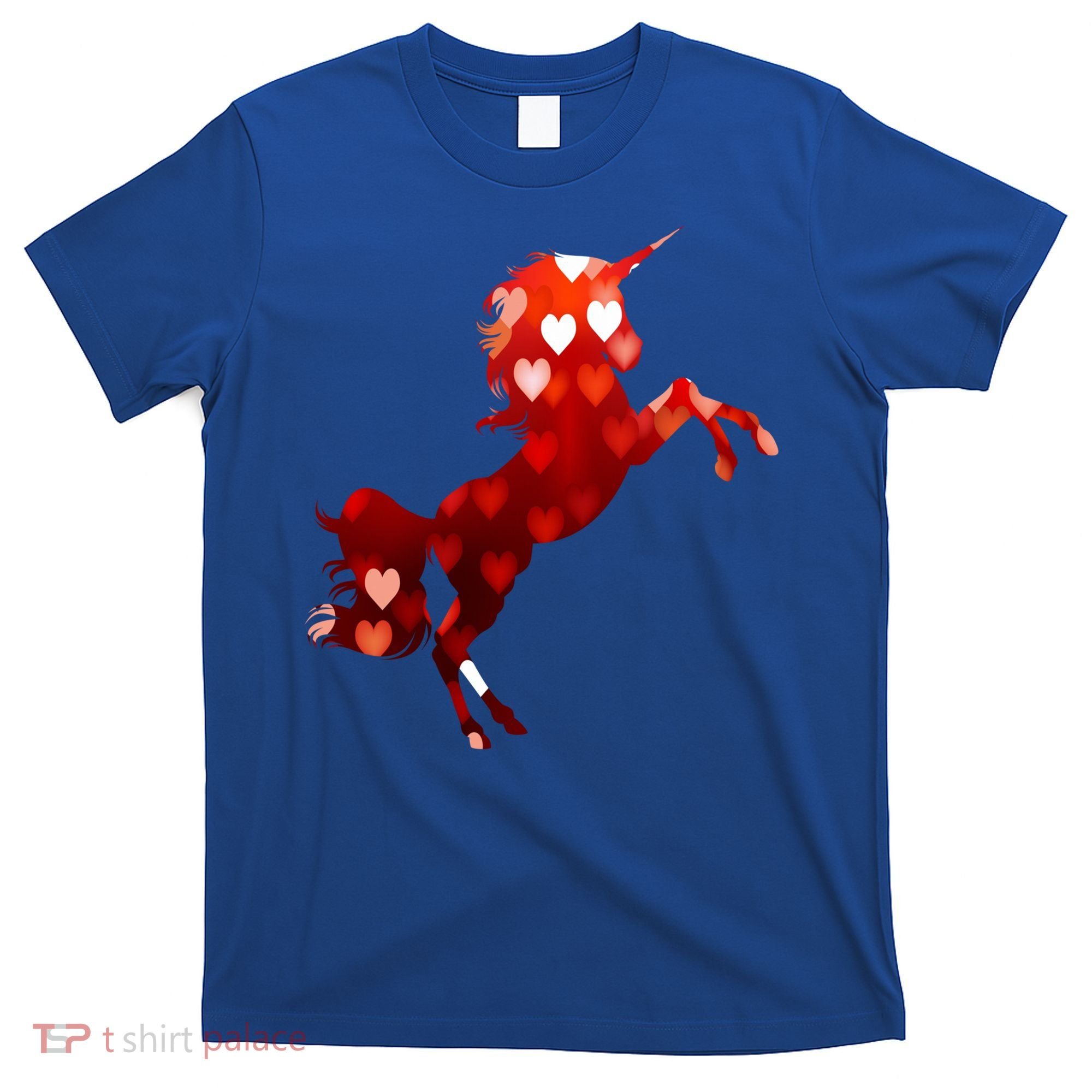 Valentines Day Unicorn Hearts Meaningful Gift T-Shirt