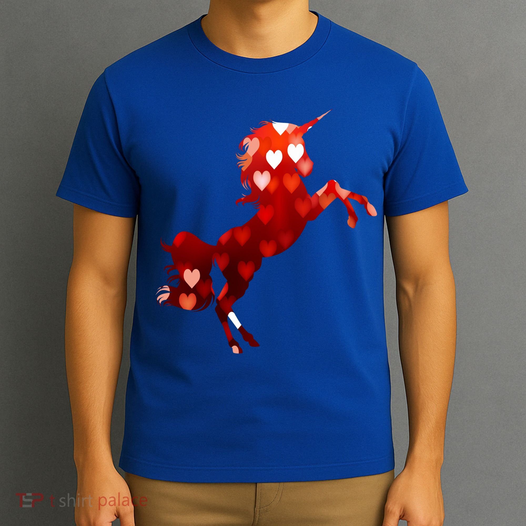Valentines Day Unicorn Hearts Meaningful Gift T-Shirt