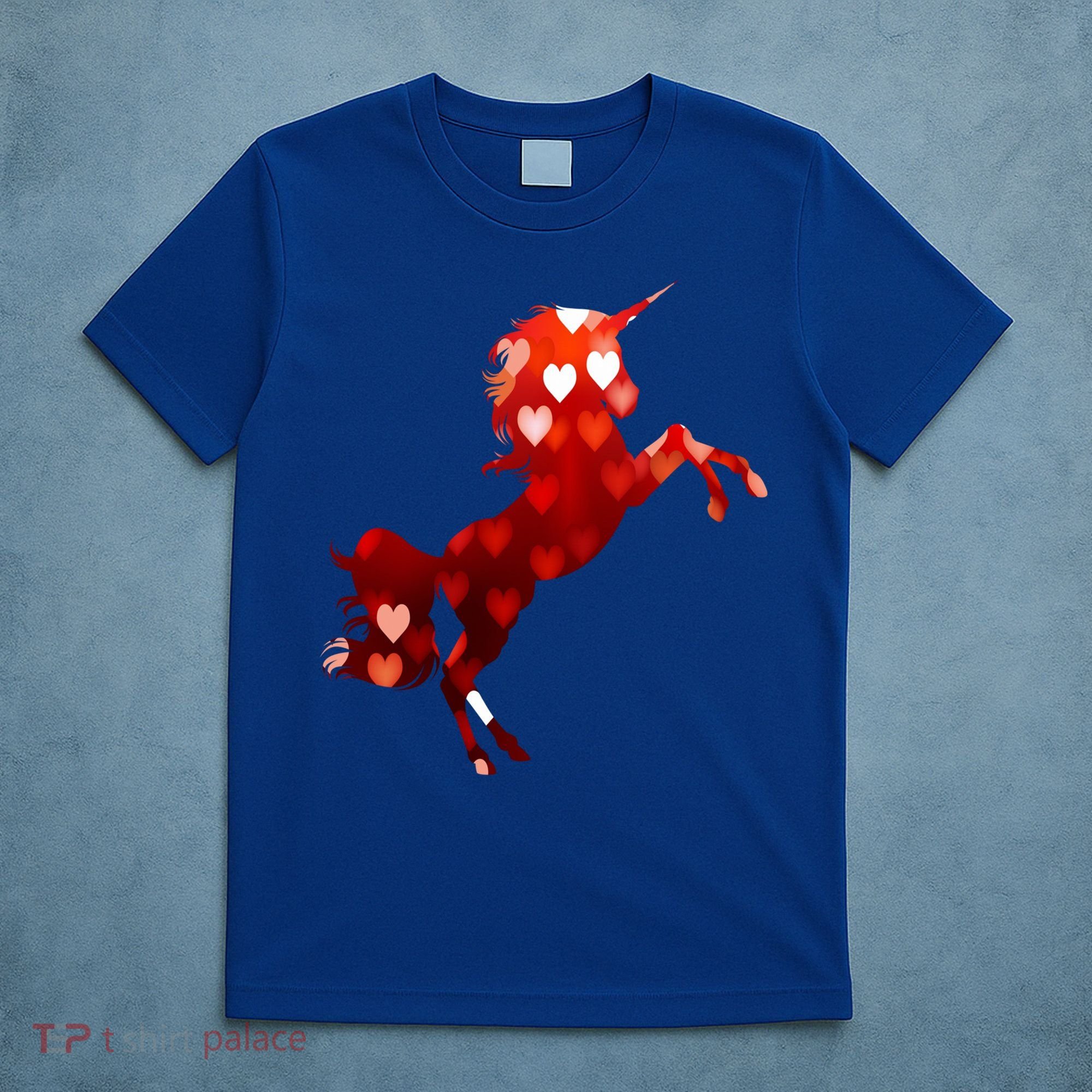 Valentines Day Unicorn Hearts Meaningful Gift T-Shirt
